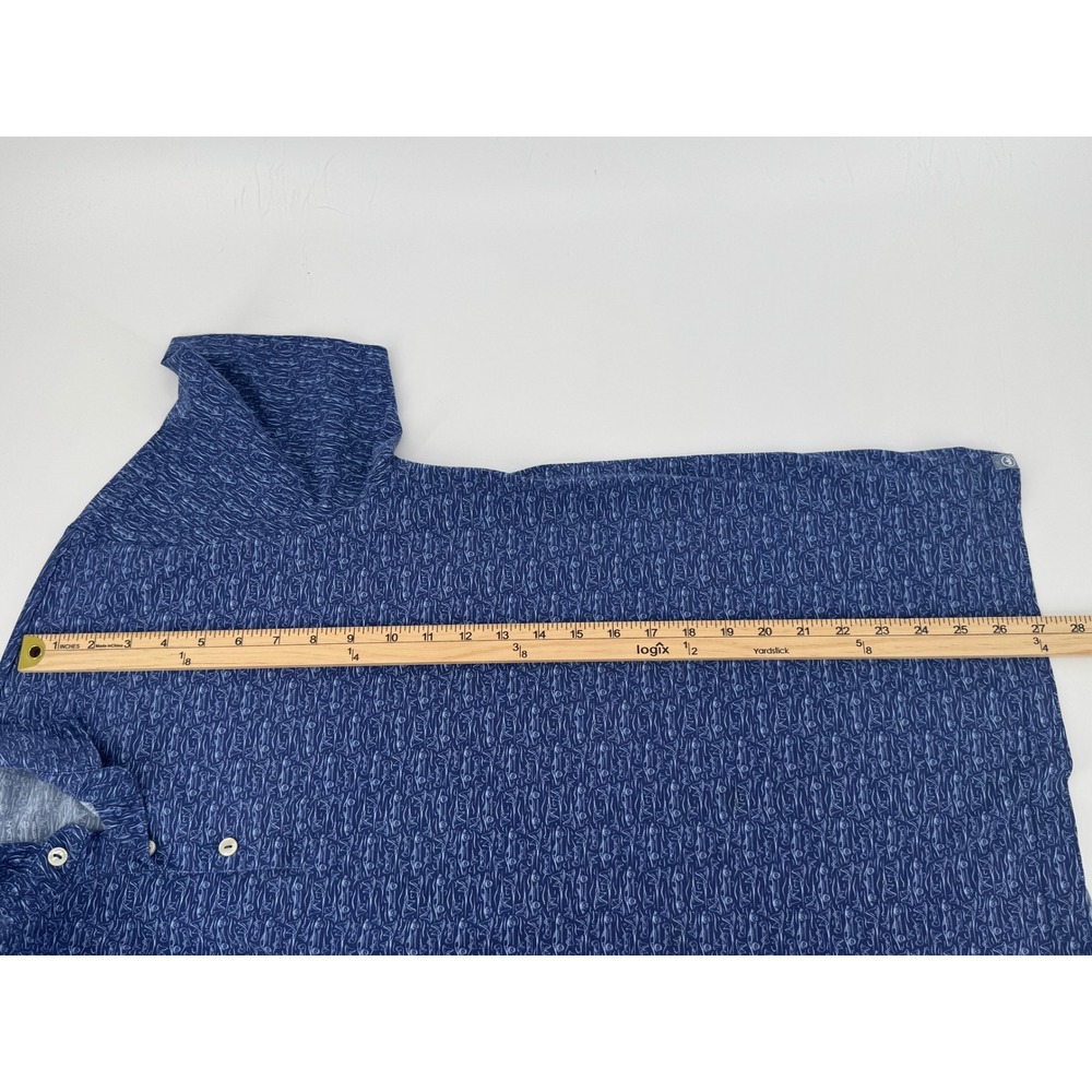 Peter Millar Seaside Mens Blue Sailboat Car Print Pima Cotton Polo MS22K85CS M - Picture 9 of 10
